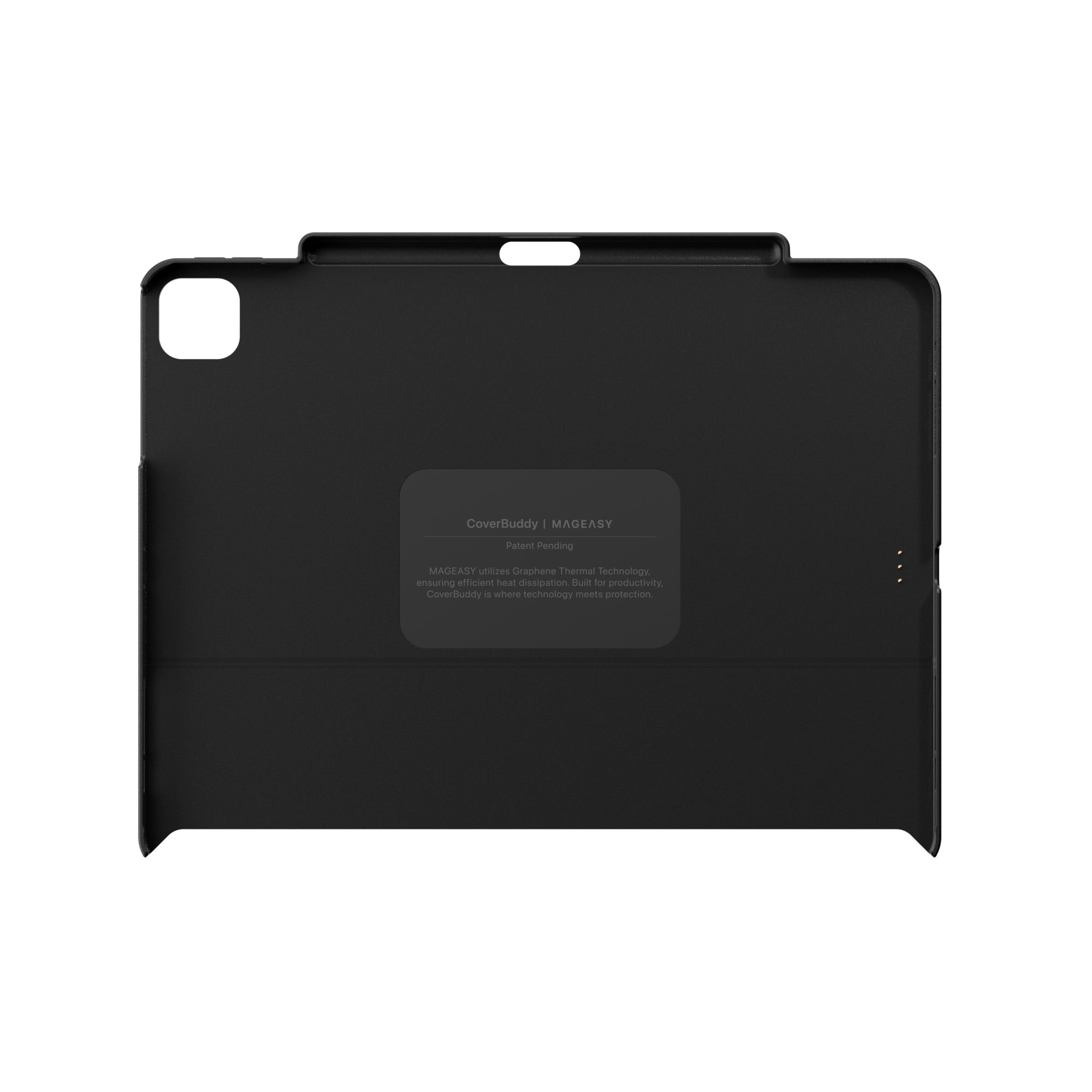 Mageasy CoverBuddy Magnetic Case with Graphene for iPad Air 13"– Magic Keyboard Compatible-White