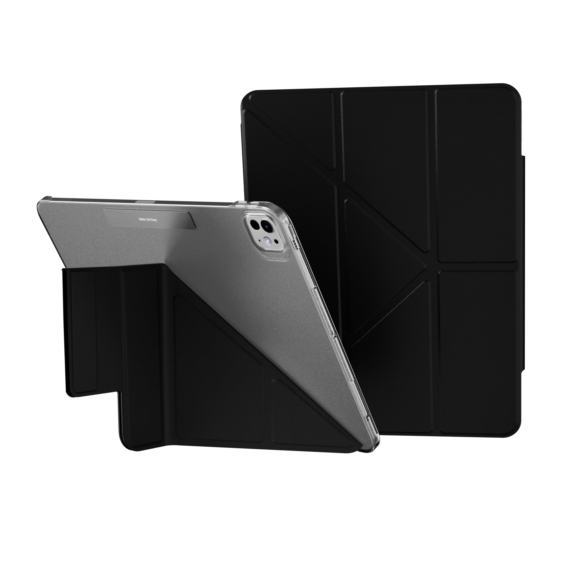 MAGEASY Facet Folding Folio Case for iPad Pro 13" (M4 2024, M5 2025) - Black