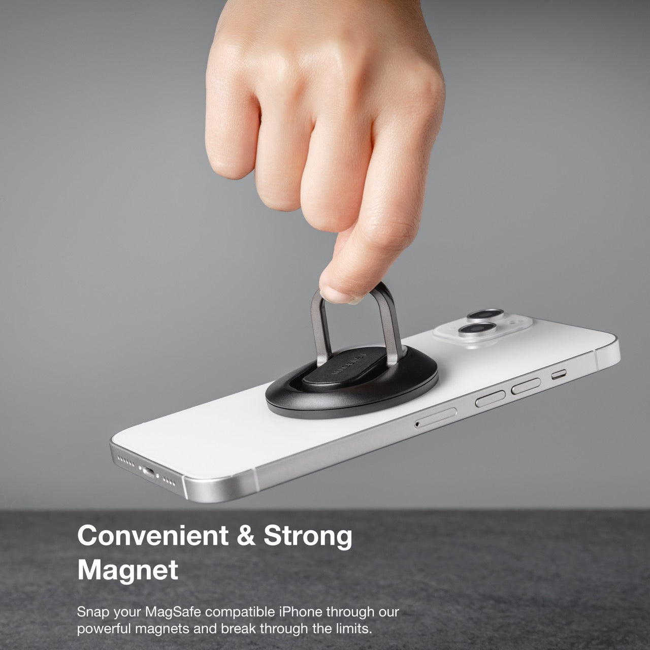 Mageasy MagLink MagSafe iPhone Mount for MacBook – Continuity Camera Mount & Stand White