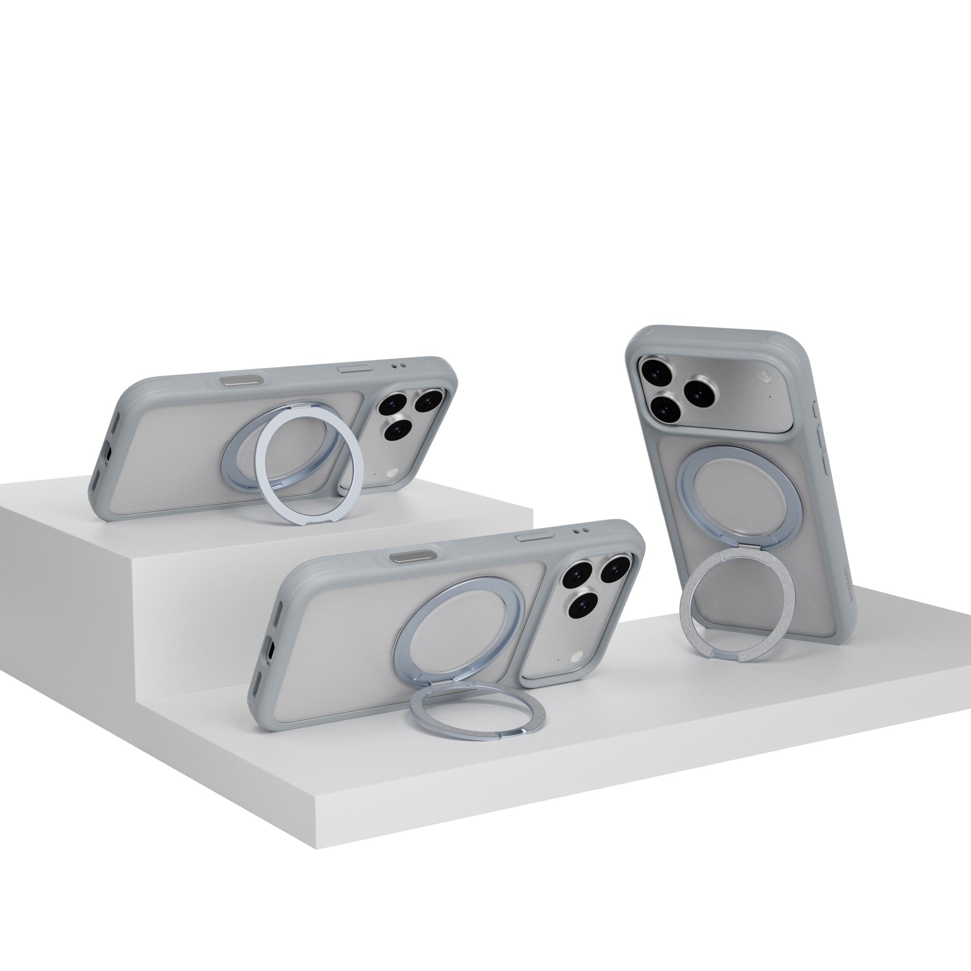 MAGEASY MagStand 360 M MagSafe Rotating Stand Case for iPhone 17 Pro Max - Mist