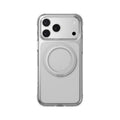 MAGEASY MagStand 360 M MagSafe Rotating Stand Case for iPhone 17 Pro Max - Transparent - Transparent