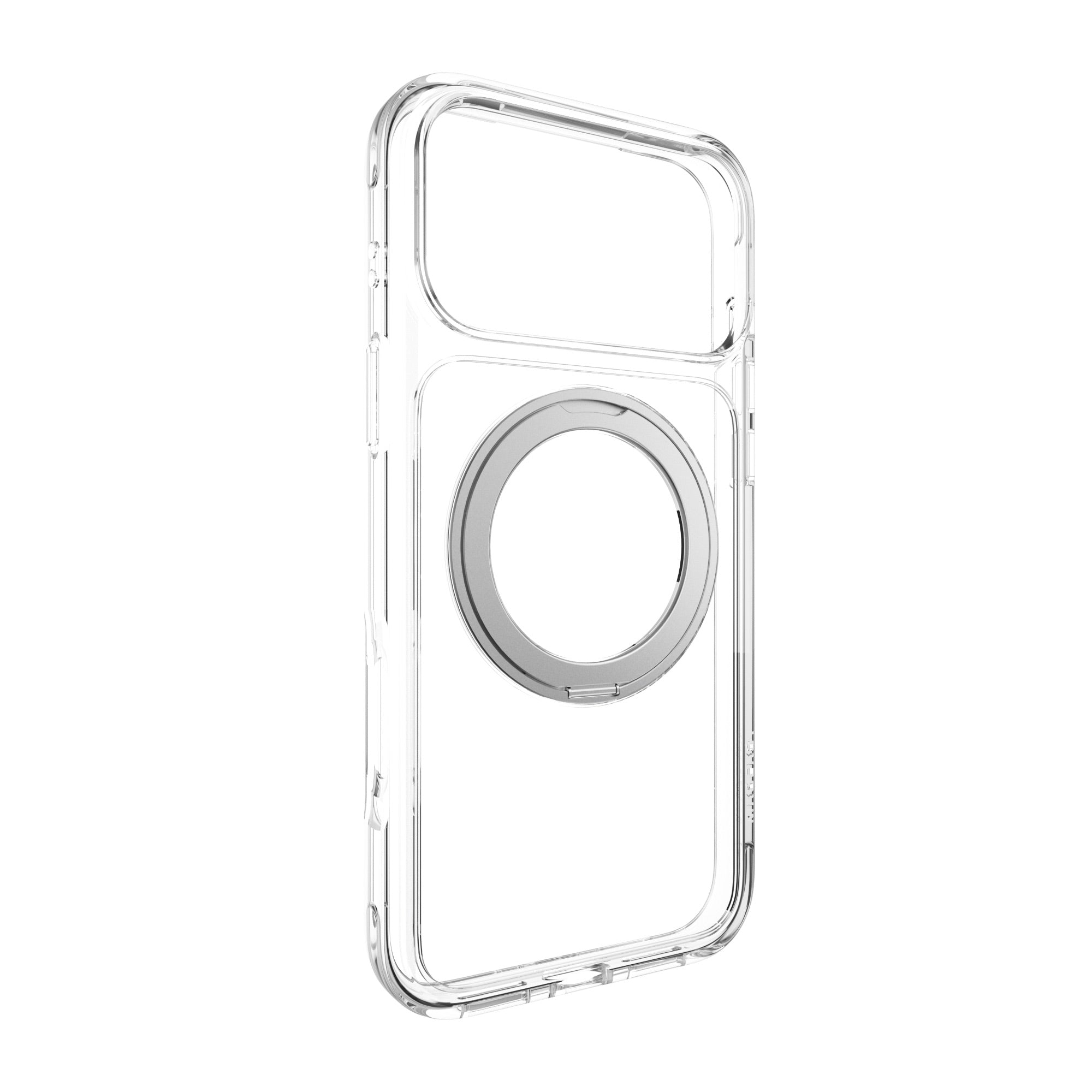 MAGEASY MagStand 360 M MagSafe Rotating Stand Case for iPhone 17 Pro Max - Transparent