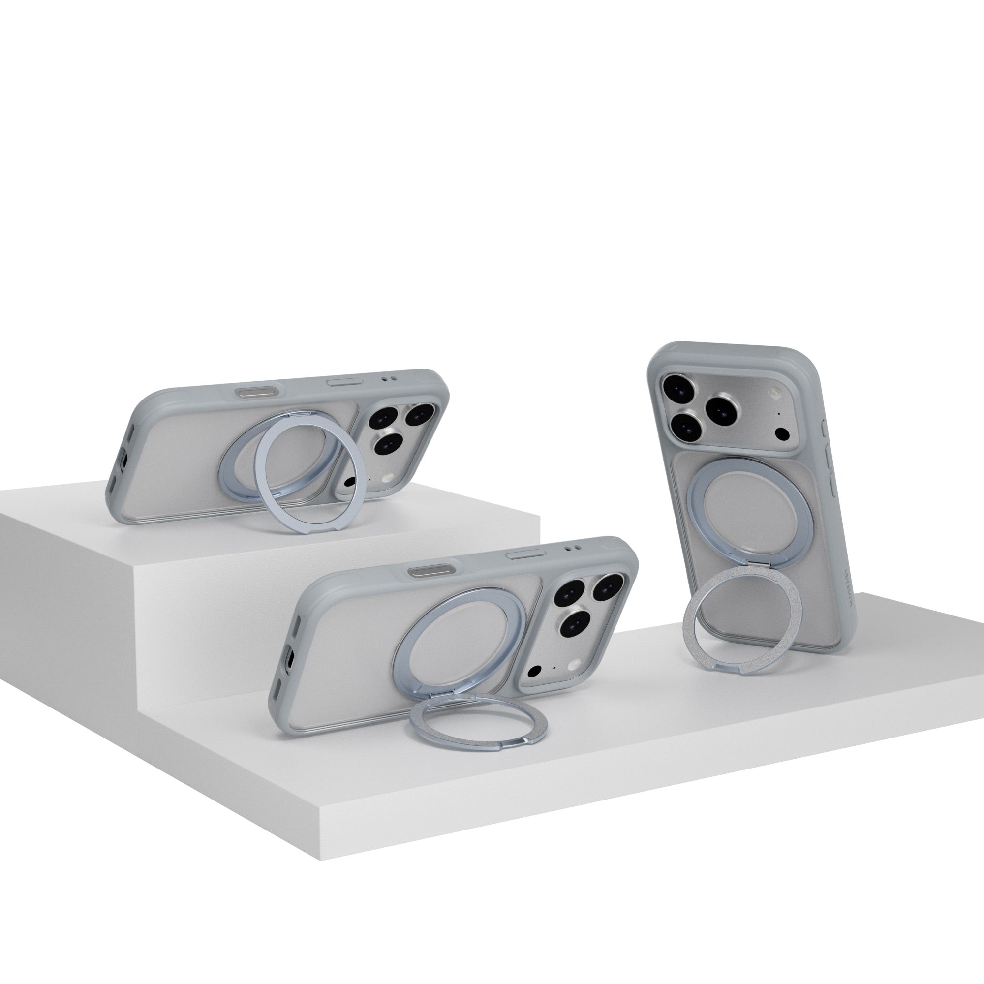 MAGEASY MagStand 360 M MagSafe Rotating Stand Case for iPhone 17 Pro - Mist