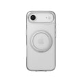 MAGEASY MagStand 360 M Rotating Stand Case for iPhone Air - MagSafe Compatible - Transparent