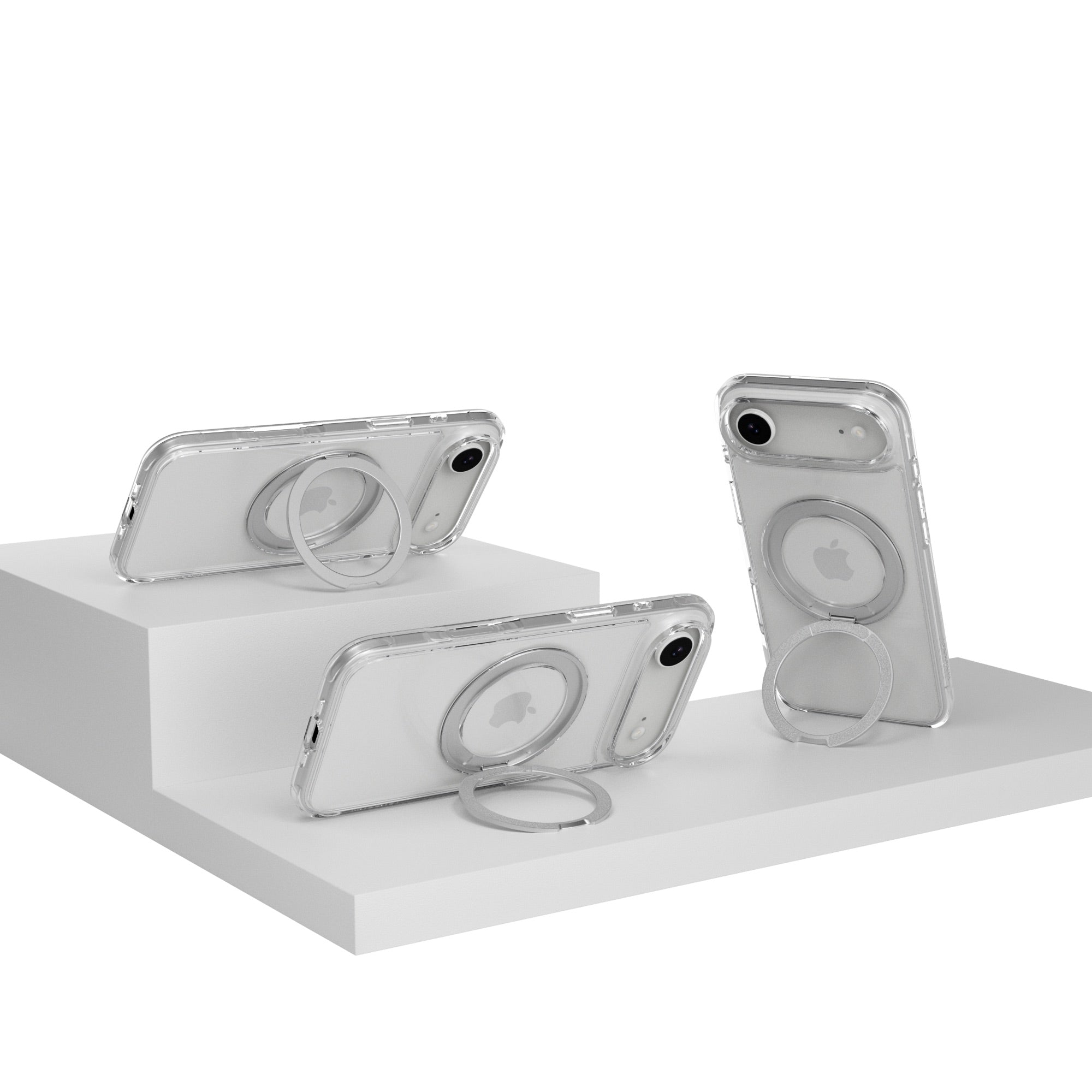 MAGEASY MagStand 360 M Rotating Stand Case for iPhone Air - MagSafe Compatible