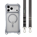 MAGEASY Odyssey Strap M MagSafe Rugged Lanyard Case - iPhone 17 Pro Max - Mist/Concrete Gray - Mist/Concrete Gray