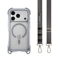 Mageasy Odyssey Strap M MagSafe Rugged Lanyard Case - iPhone 17 Pro - Mist/Concrete Gray - Mist/Concrete Gray