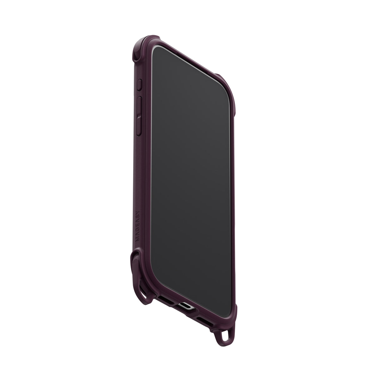 MAGEASY Odyssey Strap M for iPhone 18 Pro Max / 17 Pro Max Rugged Lanyard Case - Nebula/Purple