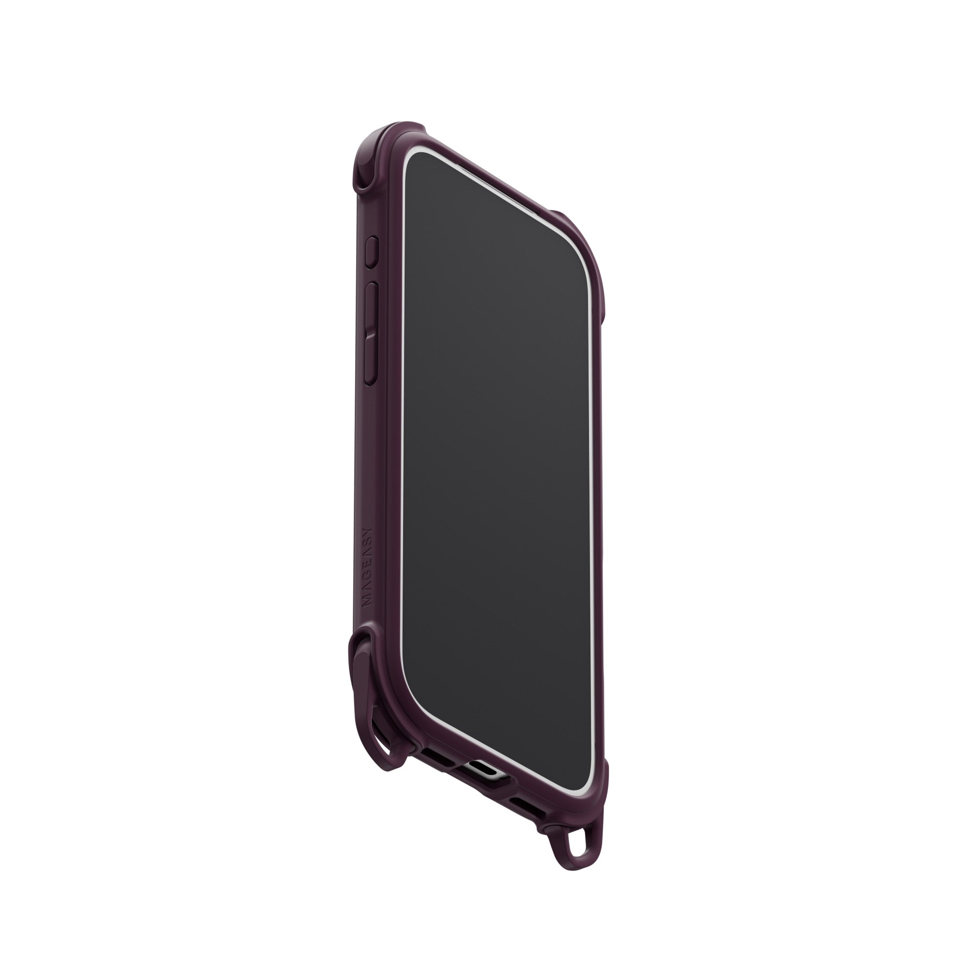 MAGEASY Odyssey Strap M for iPhone 18 Pro / 17 Pro Rugged Lanyard Case - Nebula/Purple