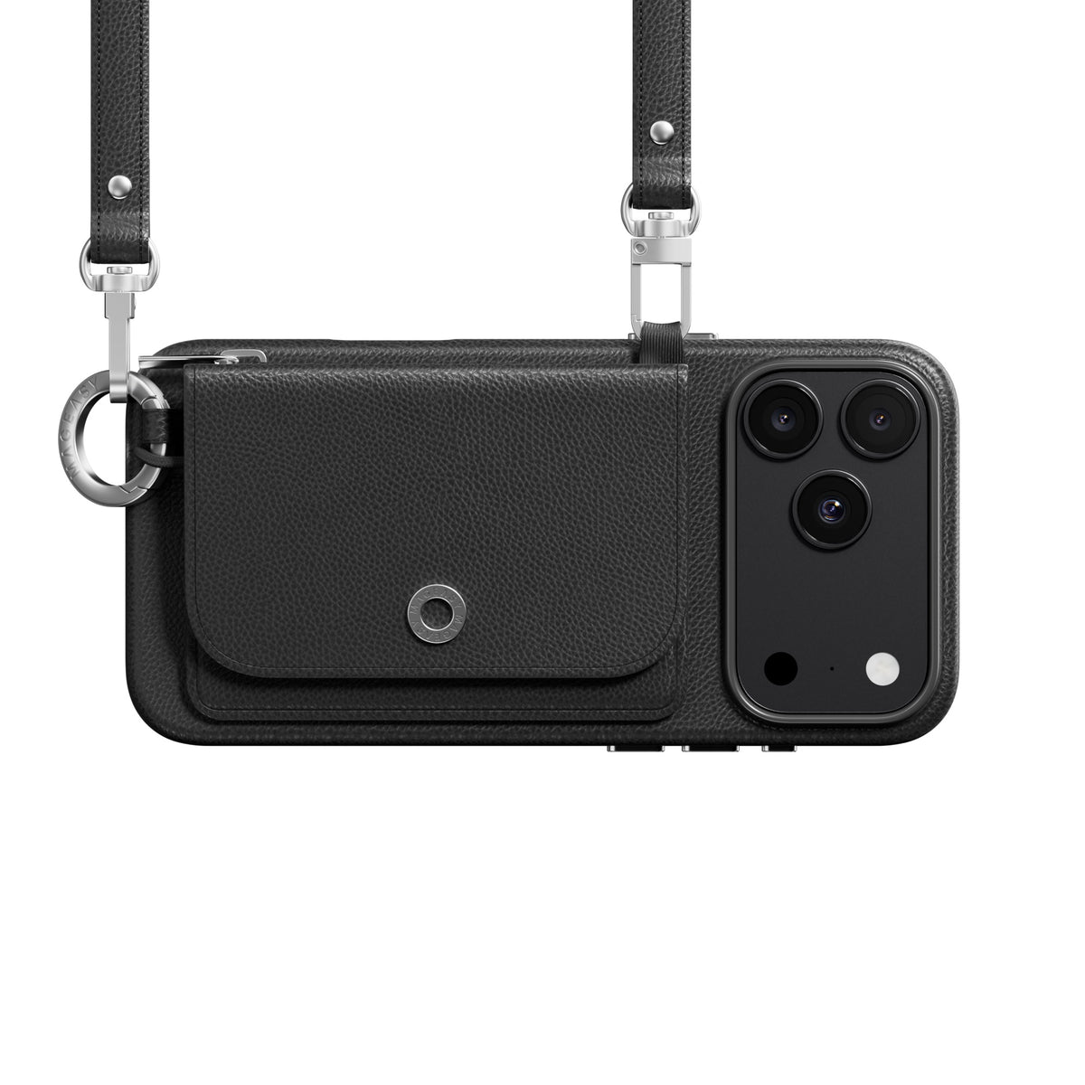 iPhone 18 Pro / Pro Max & 17 Pro / Pro Max MAGEASY Pouch M MagSafe Wallet Case with Lanyard