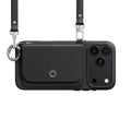 iPhone 18 Pro Max / 17 Pro Max MAGEASY Pouch M MagSafe Wallet Case with Lanyard [Black] - Black