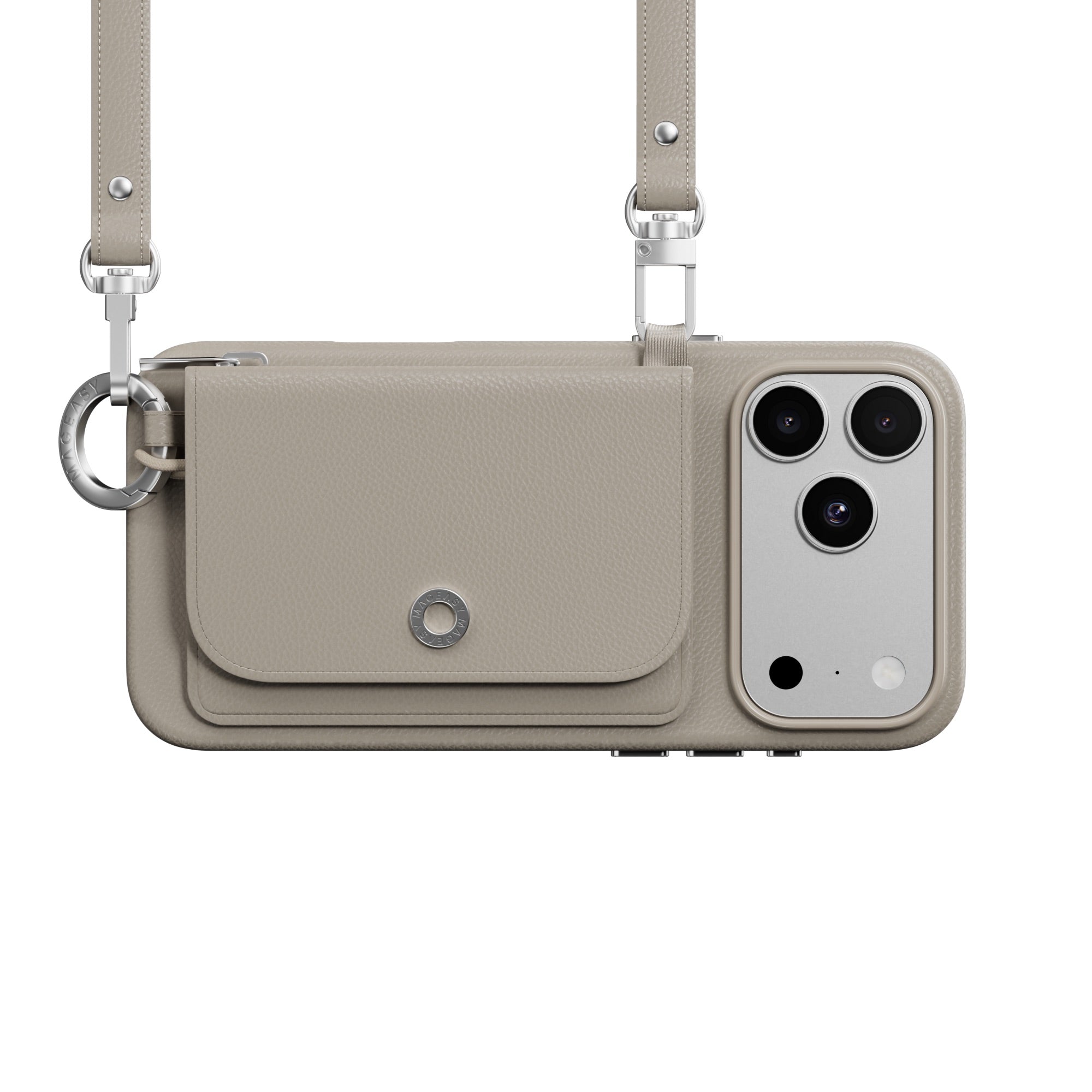 iPhone 18 Pro / Pro Max & 17 Pro / Pro Max MAGEASY Pouch M MagSafe Wallet Case with Lanyard