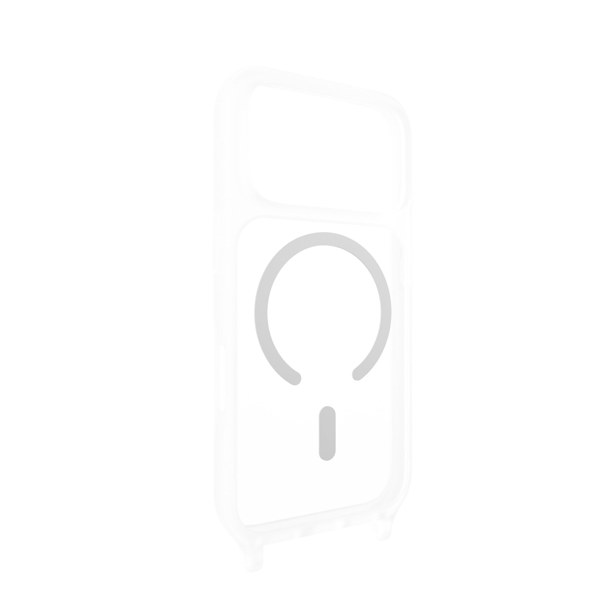 MAGEASY ROAM M MagSafe Crossbody Lanyard Case for iPhone 17 Pro - Transparent Black