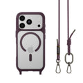 MAGEASY ROAM M for iPhone 18 Pro / 17 Pro MagSafe Crossbody Lanyard Case - Nebula/Purple - Nebula/Purple