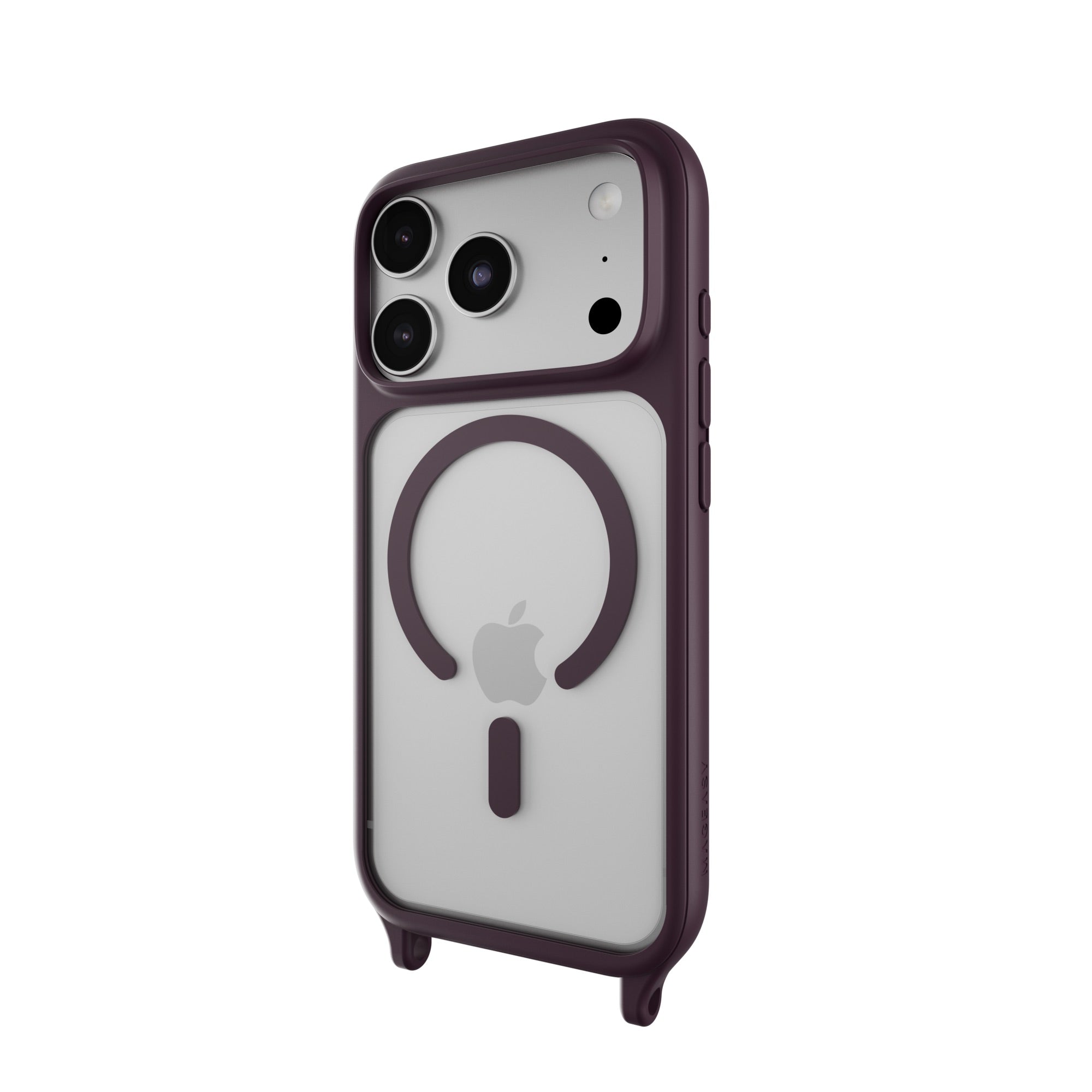 MAGEASY ROAM M for iPhone 18 Pro / 17 Pro MagSafe Crossbody Lanyard Case - Nebula/Purple