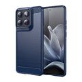 Motorola Edge 70 Carbon Fibre TPU Case Slim Shockproof Cover Navy - Navy