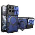 Motorola Edge 70 Fusion Ring Kickstand Case w/ Camera Cover [Navy] - Navy