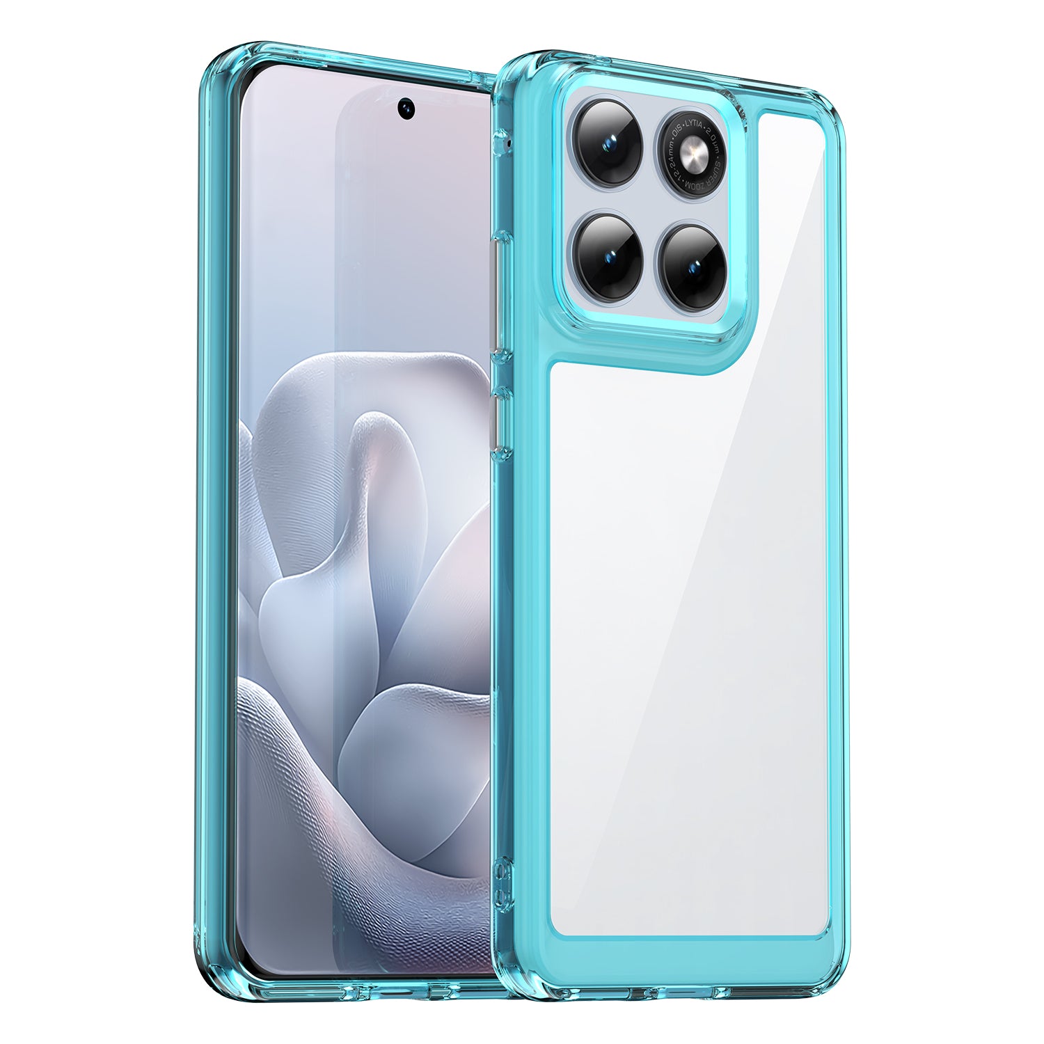 Motorola Edge 70 Fusion Soft TPU Bumper Shockproof Cover Case [Clear Blue]
