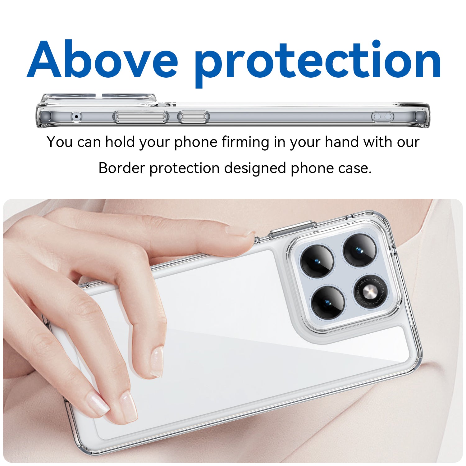 Motorola Edge 70 Fusion Soft TPU Bumper Shockproof Cover Case [Clear]