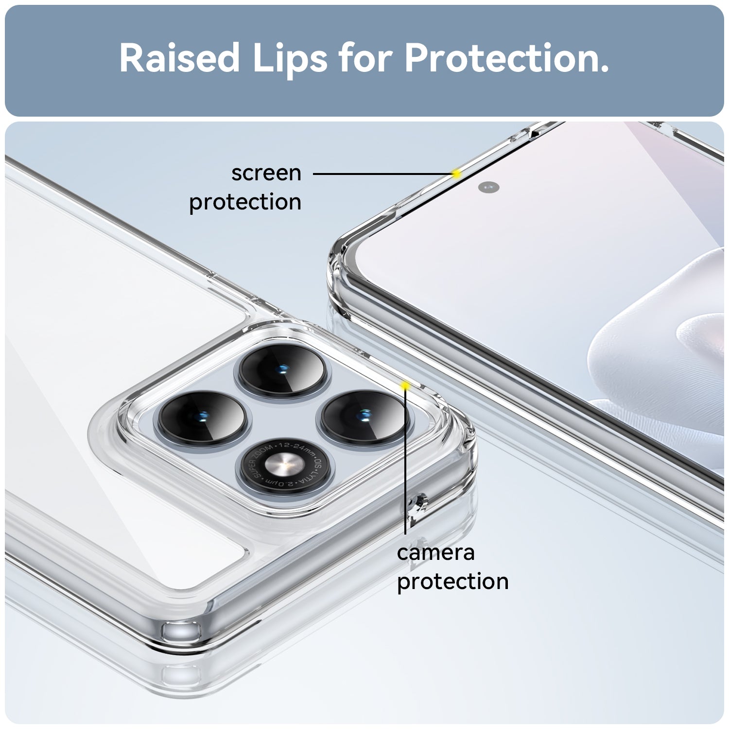 Motorola Edge 70 Fusion Soft TPU Bumper Shockproof Cover Case [Clear]