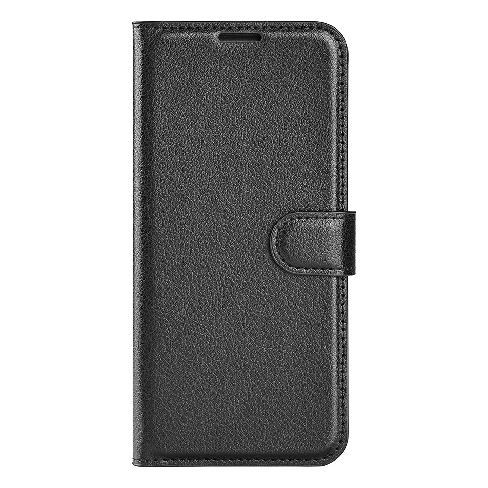 Wallet Case for Motorola Edge 70 Pro – PU Leather Flip Cover with Card Holder & Stand [Black]