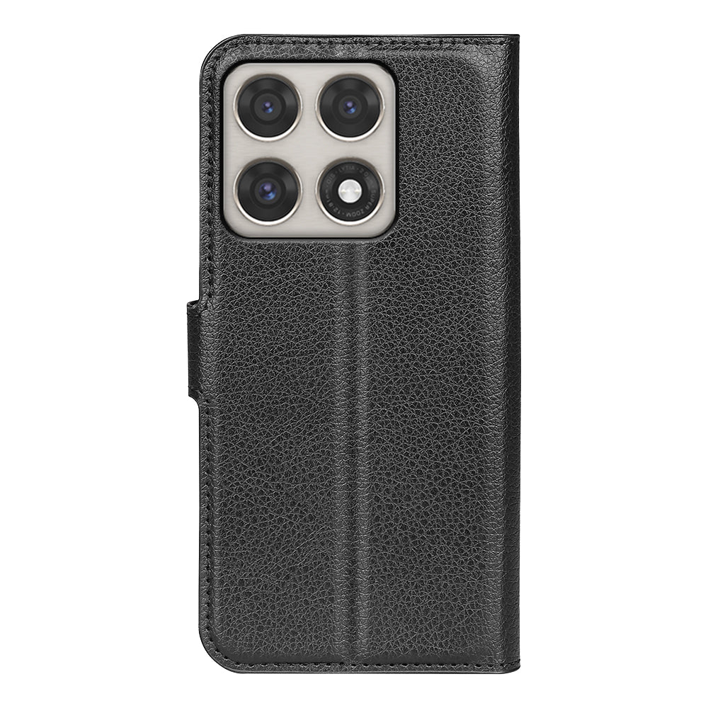 Wallet Case for Motorola Edge 70 Pro – PU Leather Flip Cover with Card Holder & Stand [Black]