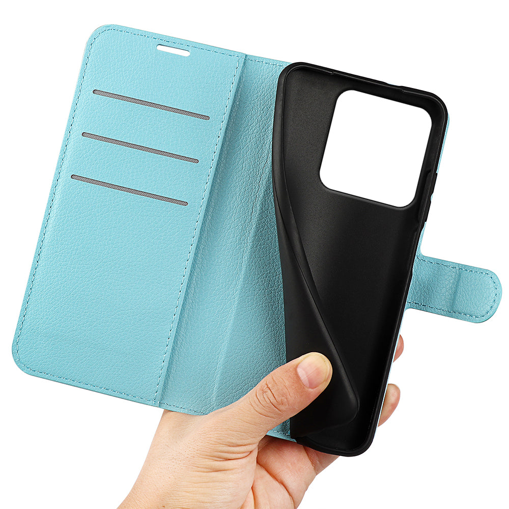 Wallet Case for Motorola Edge 70 Pro – PU Leather Flip Cover with Card Holder & Stand [LightBlue]