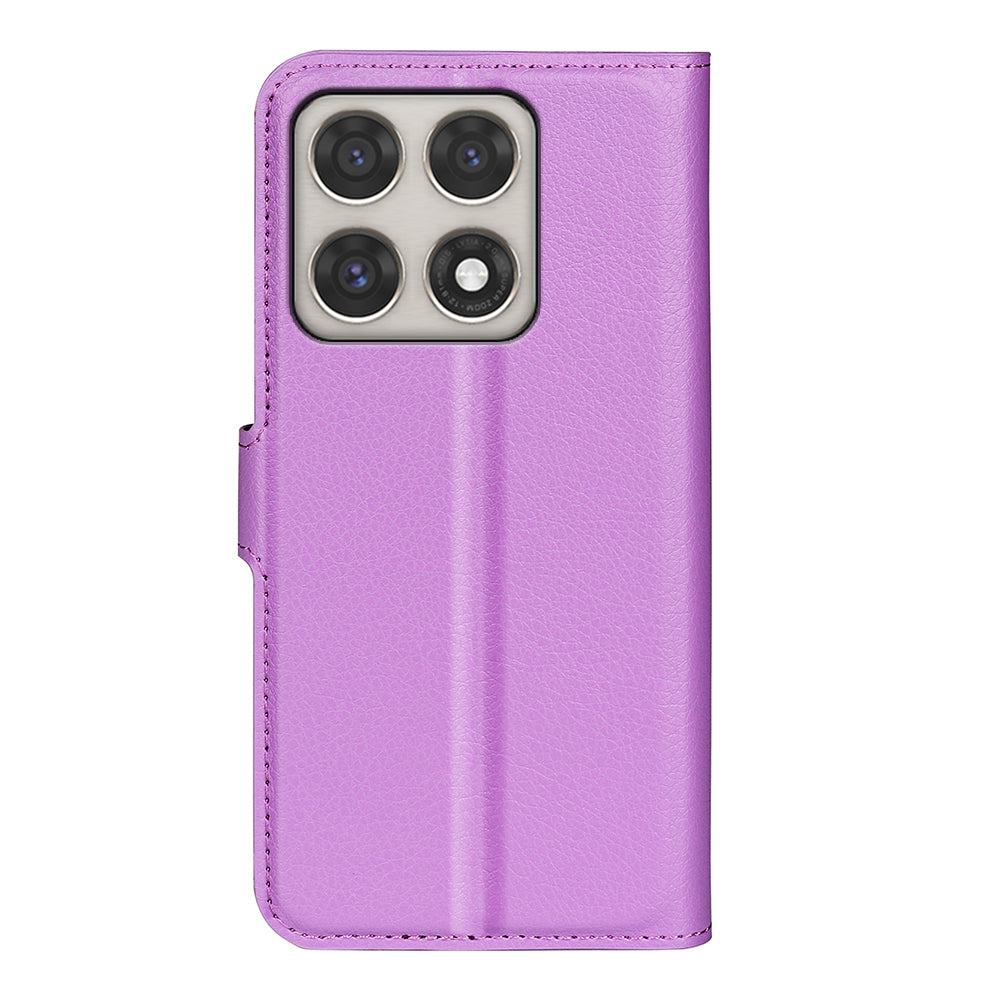 Wallet Case for Motorola Edge 70 Pro – PU Leather Flip Cover with Card Holder & Stand [Purple]