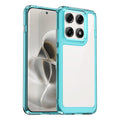 Motorola Edge 70 Pro Soft TPU Bumper Shockproof Cover Case [Clear Blue] - Clear Blue