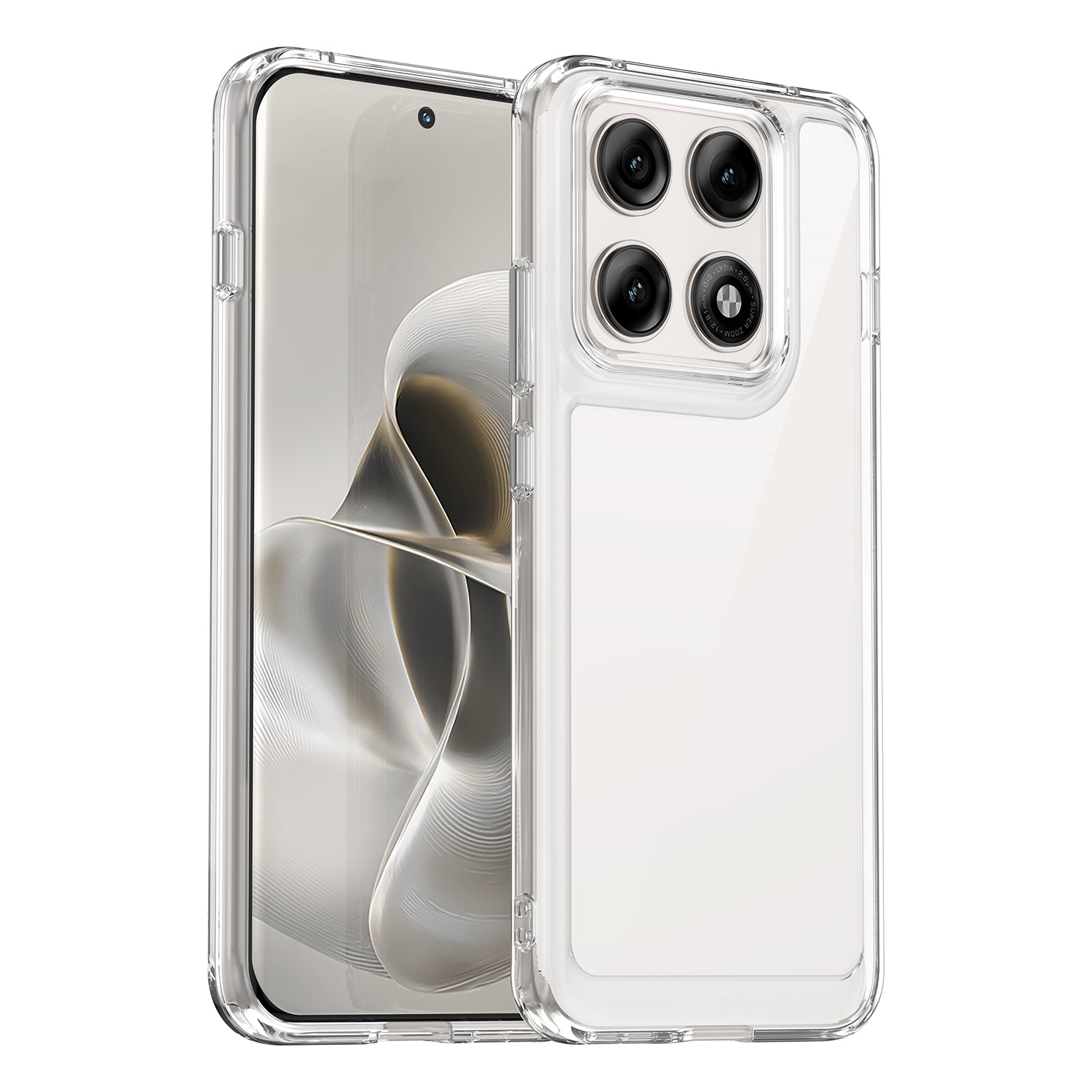 Motorola Edge 70 Pro Soft TPU Bumper Shockproof Cover Case [Clear]