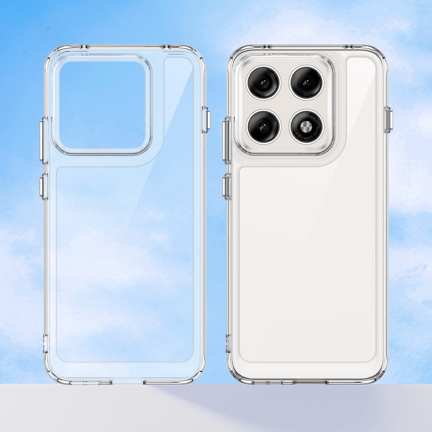 Motorola Edge 70 Pro Soft TPU Bumper Shockproof Cover Case [Clear]