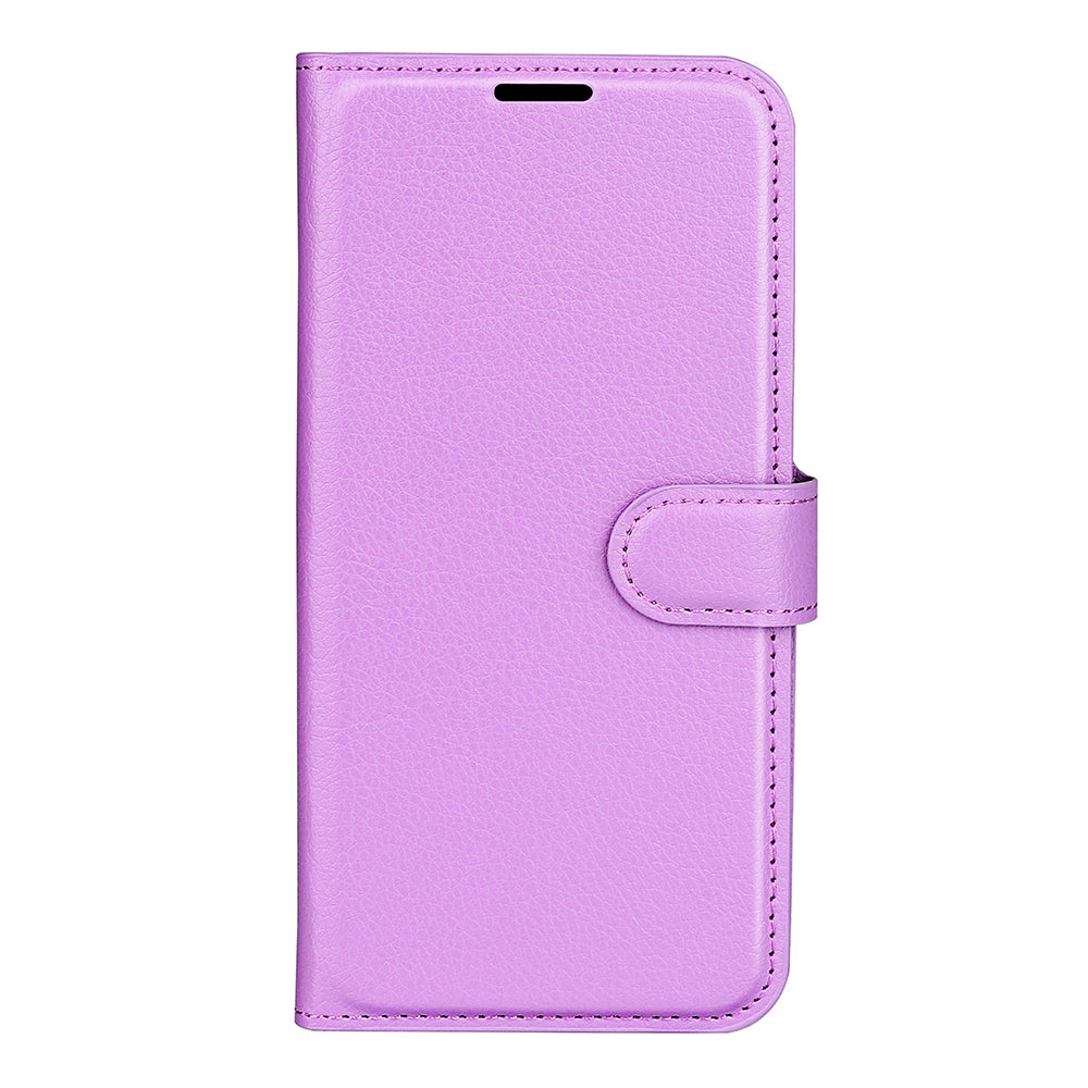 Wallet Case for Motorola Edge 70 – PU Leather Flip Cover with Card Holder & Stand [Purple]