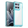 Motorola Edge 70 Soft TPU Bumper Shockproof Cover Case [Clear Blue] - Clear Blue