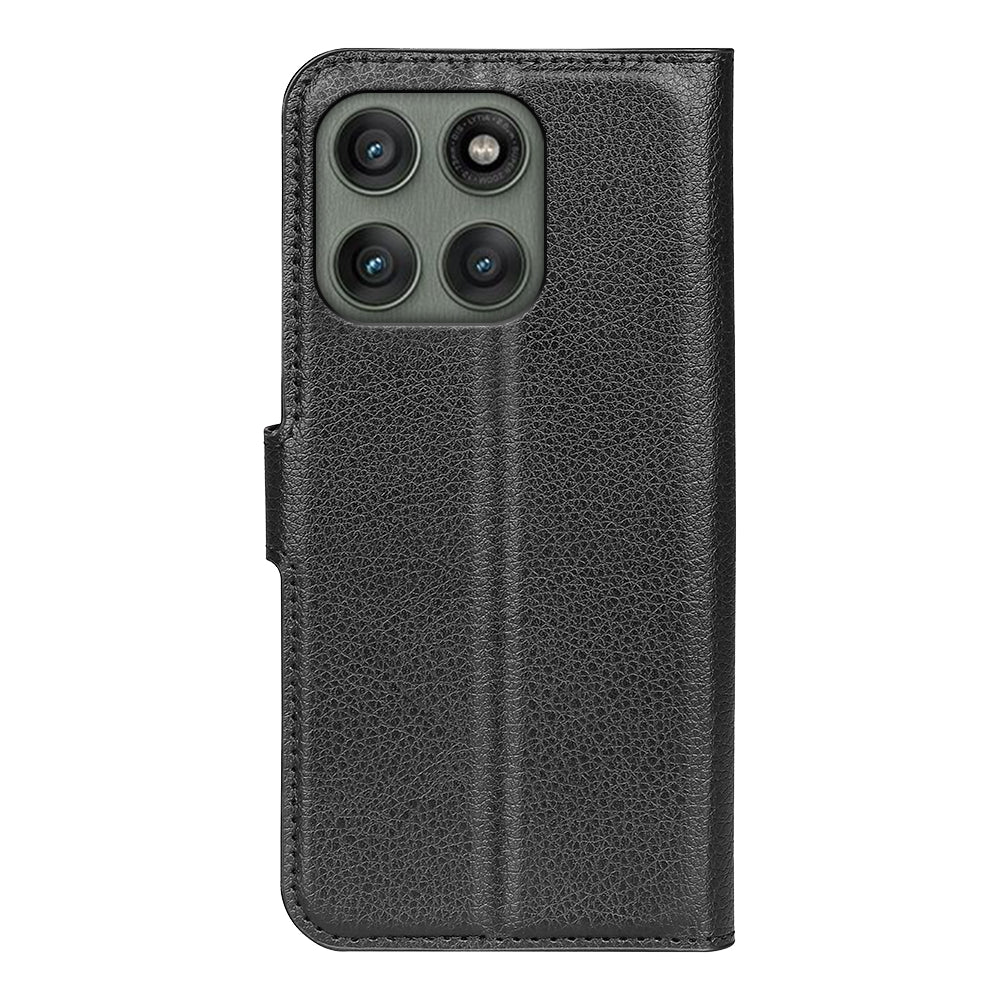 Moto Edge 60Fusion PU Wallet Case [Black]