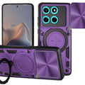 Motorola Moto Edge 60Fusion Ring Kickstand Case w/ Camera Cover [Purple] - Purple