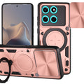 Motorola Moto Edge 60Fusion Ring Kickstand Case w/ Camera Cover [Rose Gold] - Rose Gold