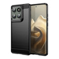 Moto Edge 60Pro Carbon Fibre TPU Case Slim Shockproof Cover Black - Black