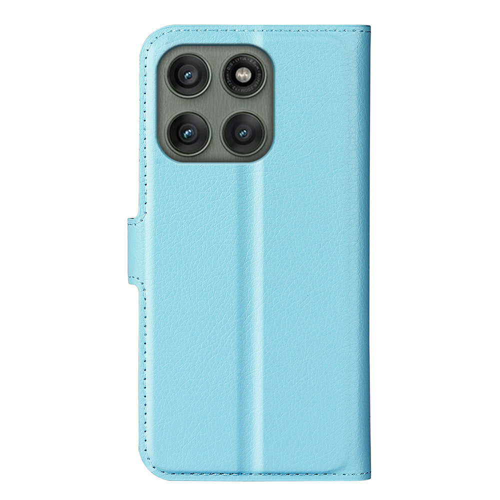 Moto Edge 60Pro PU Wallet Case [LightBlue]