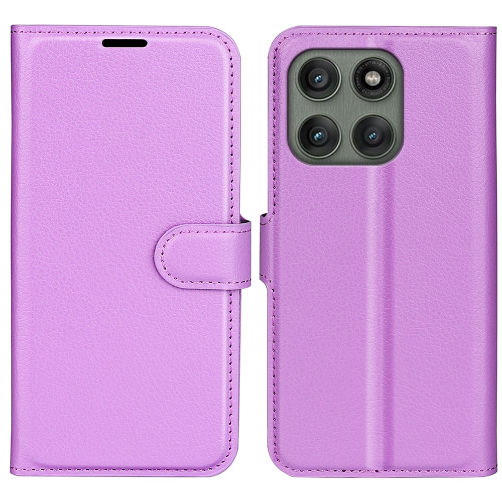 Moto Edge 60Pro PU Wallet Case [Purple]