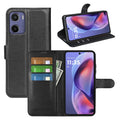 Motorola Moto G05 4G PU Wallet Case [Black] - Black