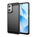 Moto G06 4G Carbon Fibre TPU Case Slim Shockproof Cover Black - Black