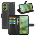 Motorola Moto G06 4G PU Wallet Case [Black] - Black