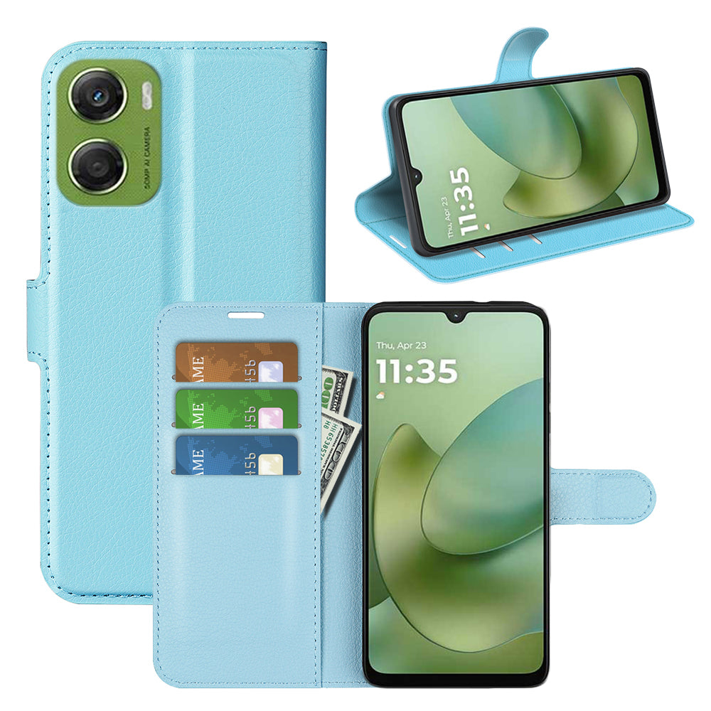 Motorola Moto G06 4G PU Wallet Case [LightBlue]