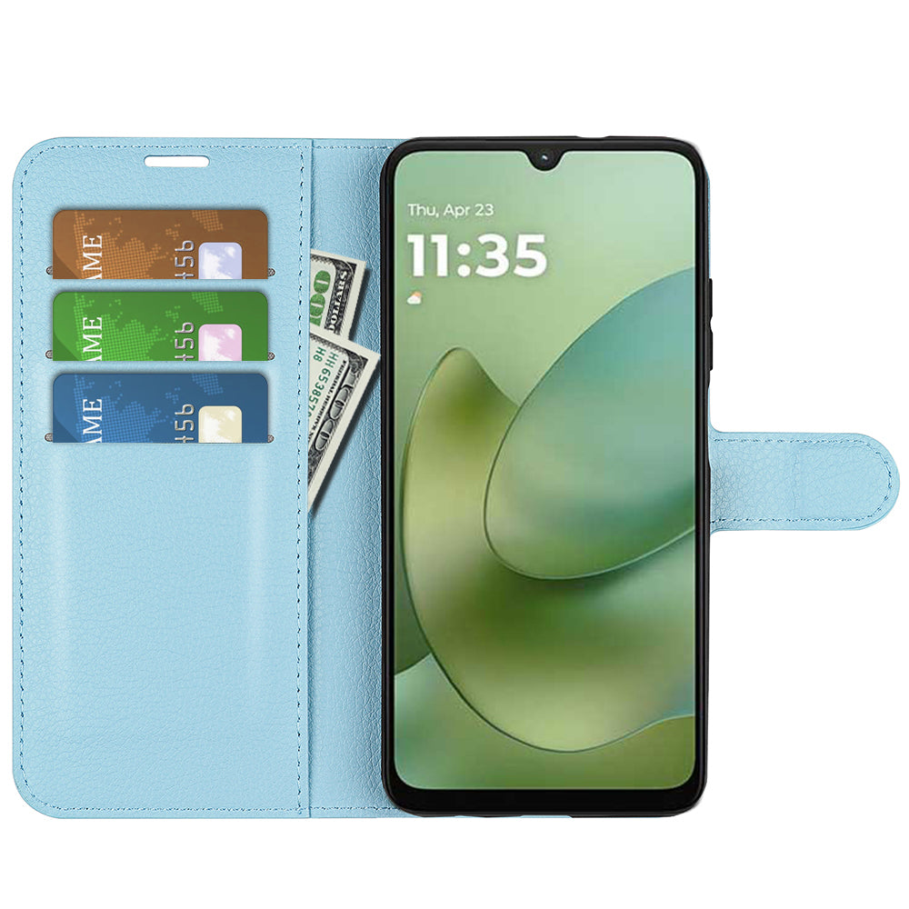 Motorola Moto G06 4G PU Wallet Case [LightBlue]