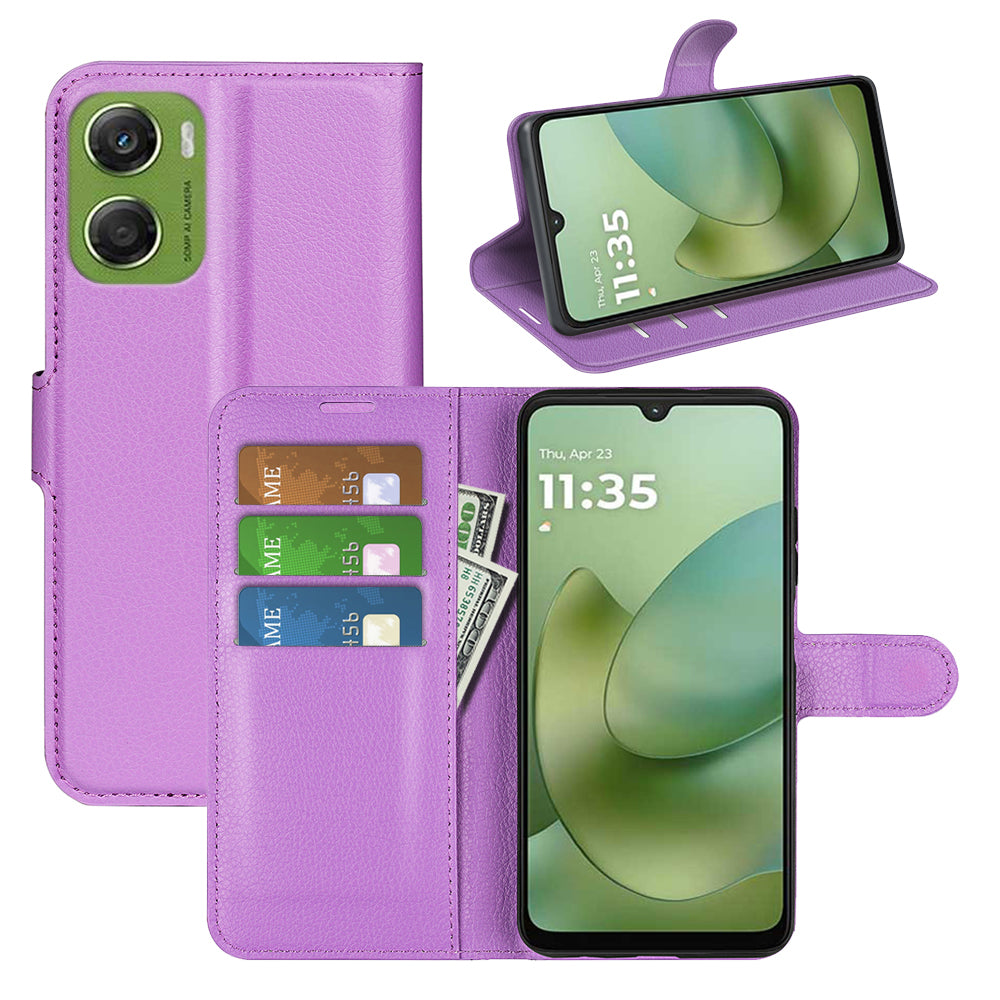 Motorola Moto G06 4G PU Wallet Case [Purple]