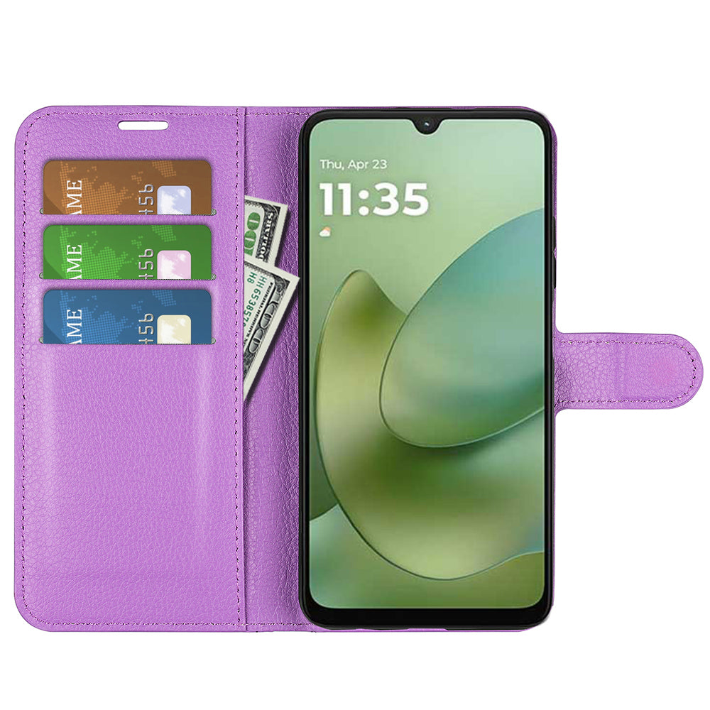 Motorola Moto G06 4G PU Wallet Case [Purple]
