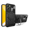 Motorola Moto G06 4G  Ring Kickstand Case w/ Camera Cover [Black] - Black