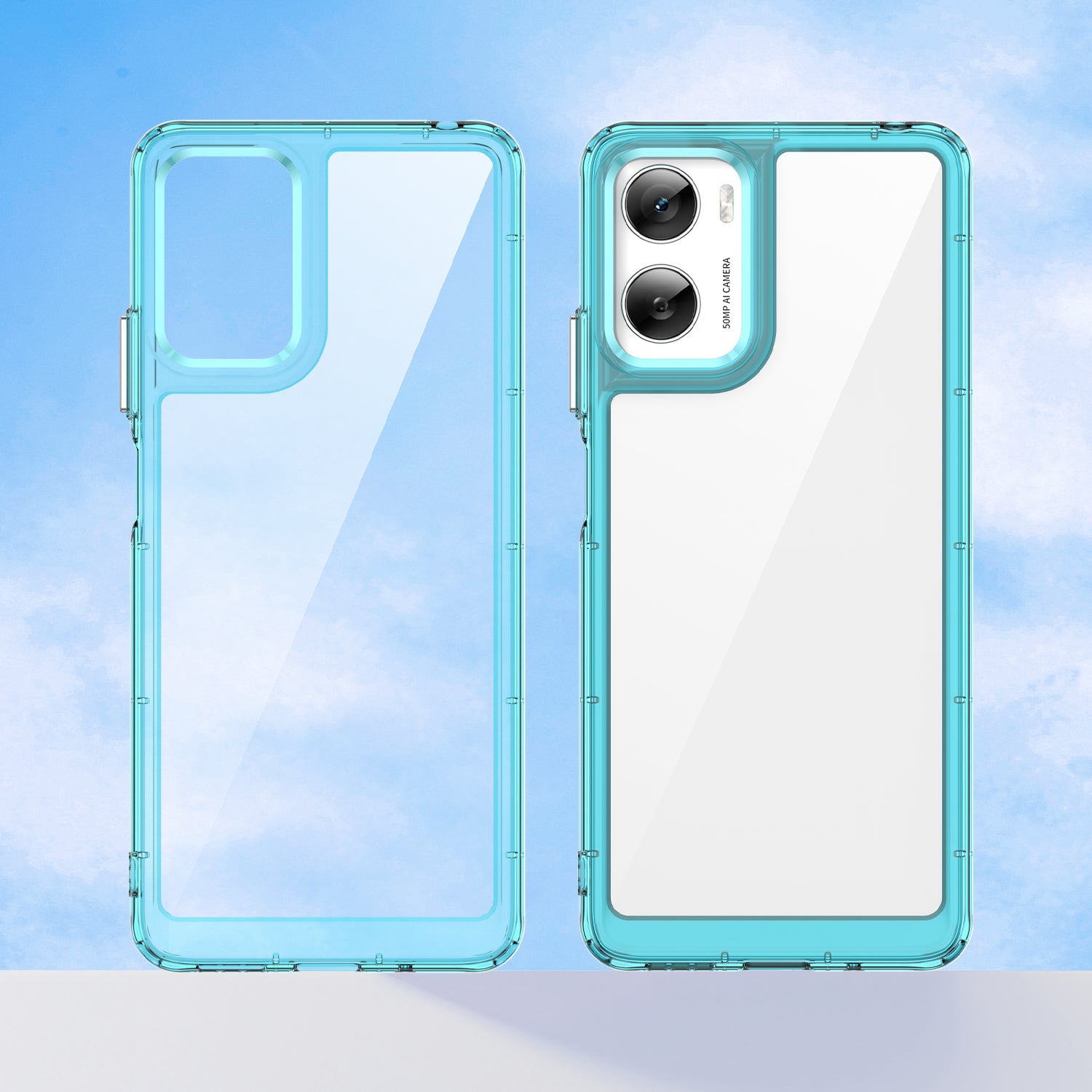 Motorola Moto G06 4G Soft TPU Bumper Case [Clear Blue]