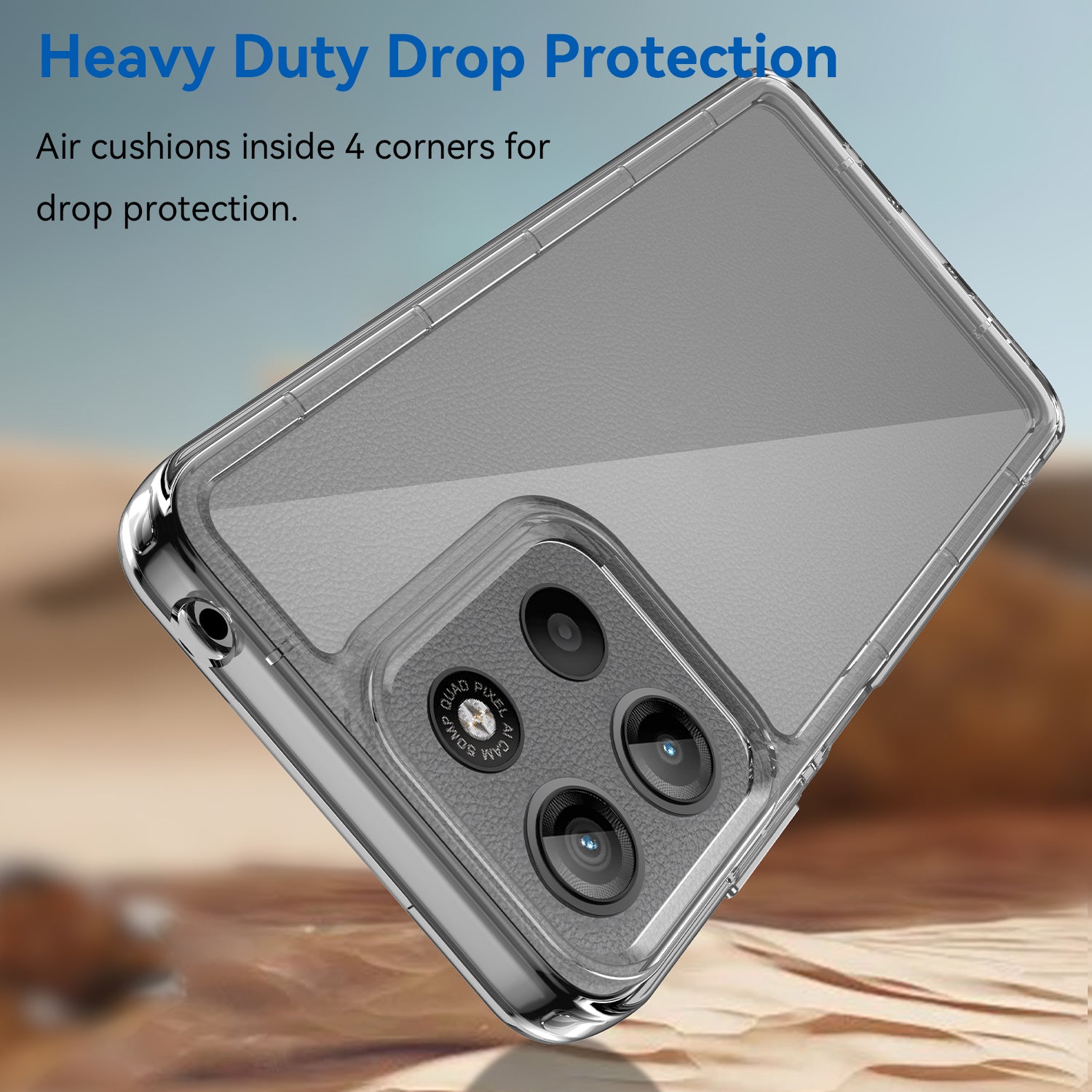 Motorola Moto G15 4G Soft TPU Bumper Case [Clear]
