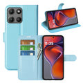 Motorola Moto G15 4G PU Wallet Case [LightBlue] - LightBlue
